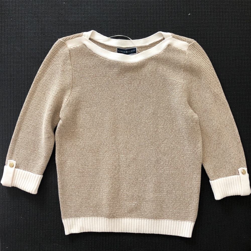 Gold Metallic Sweater